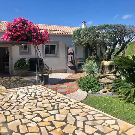Villa Zen, Piscine, Jardin Balinais, 6 Personnes Colombiers (Herault)