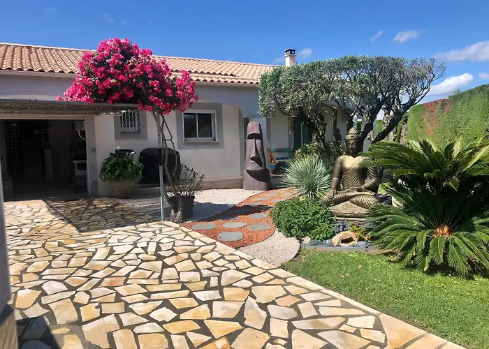 Villa Zen, Piscine, Jardin Balinais, 6 Personnes Colombiers (Herault)