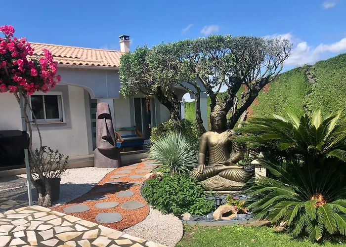 Villa Zen, Piscine, Jardin Balinais, 6 Personnes Colombiers (Herault)
