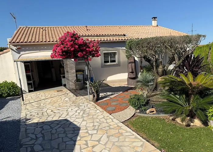 Villa Zen, Piscine, Jardin Balinais, 6 Personnes Colombiers (Herault)